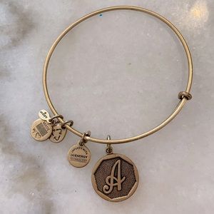 Alex and Ani Initial charm bracelet- Letter A